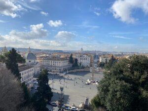Widok z Parku Villa Borghese